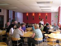 Delegates having lunch at the 2010 LCF Conference